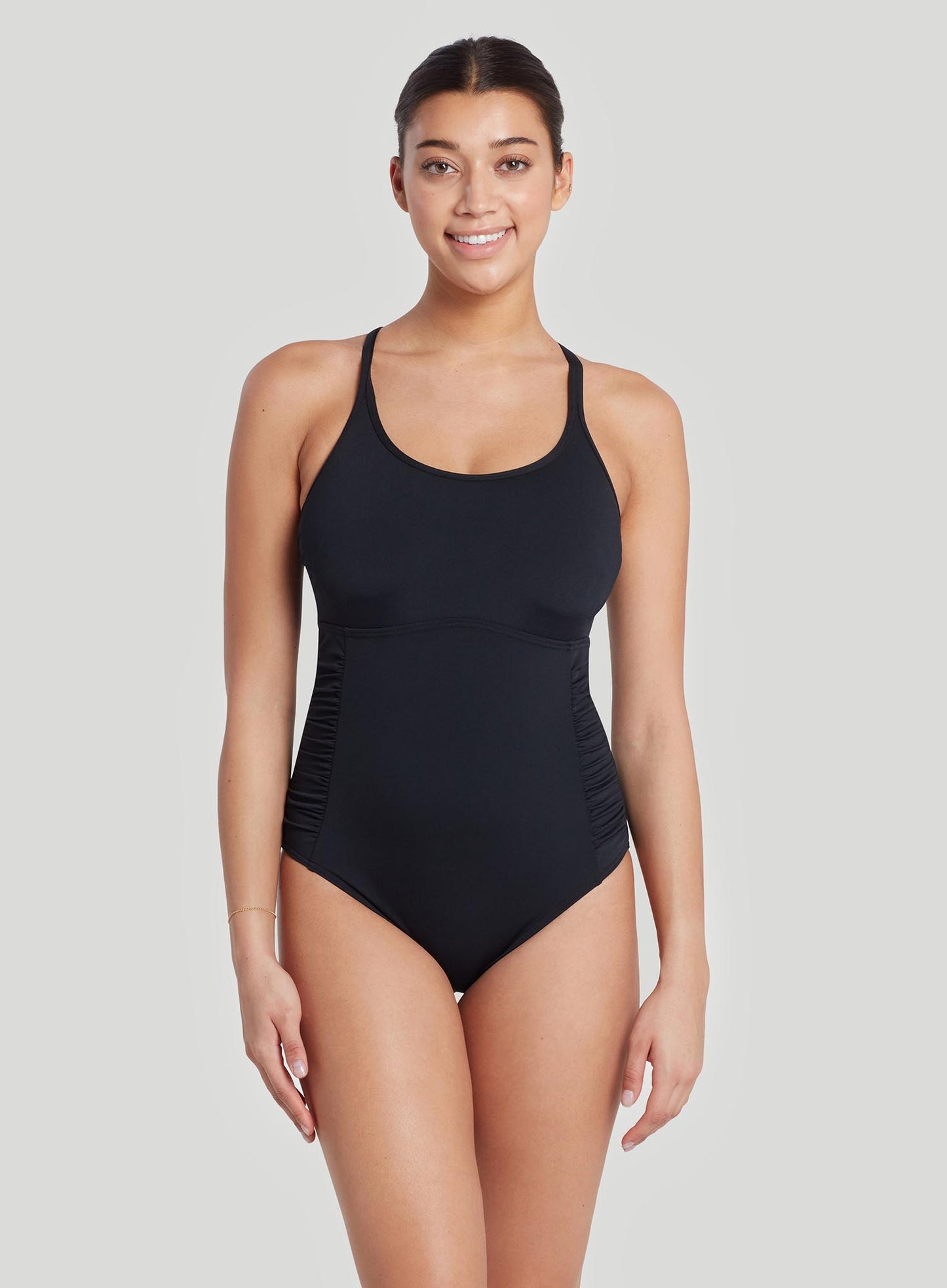 Buy Zoggs Black Marley Scoopback One Piece Swimsuit from Next Canada