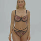 Samanta Lingerie: Ramona Soft Half Cup Bra Black Pink