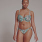 PrimaDonna Swimwear: Riyad Bikini Briefs With Waist Ropes Turquoise Seas