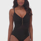 Miraclesuit Swimwear: Network News Mariposa Underwired Shaping One Piece Black