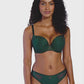 Freya: Tailored Smooth Moulded Plunge Underwired Bra Deep Emerald