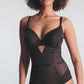 Panache: Tango Essence Plunge Bodysuit Obsidian